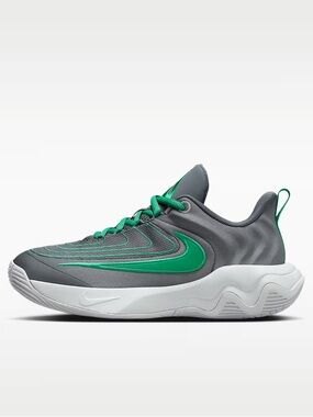 nike giannis immortality 4 Big Kids Basketball Sport Green / Gray 2.5 Y Sneakers